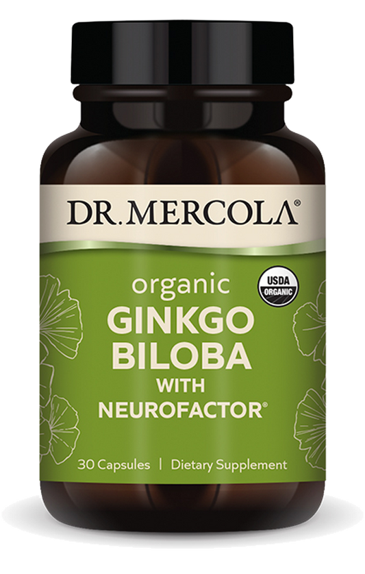 Organic Ginkgo Biloba 30 Capsules